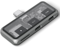 USB-концентратор Satechi Mobile XR Hub PD 100W with microSD, серый (ST-HXRSDM)