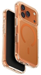 Чехол Uniq LifePro Xtreme (AF) с MagSafe для iPhone 17 Pro, Frost Clear/Volt Orange (IP6.3P(2025)-LXAFMFCLRVO)