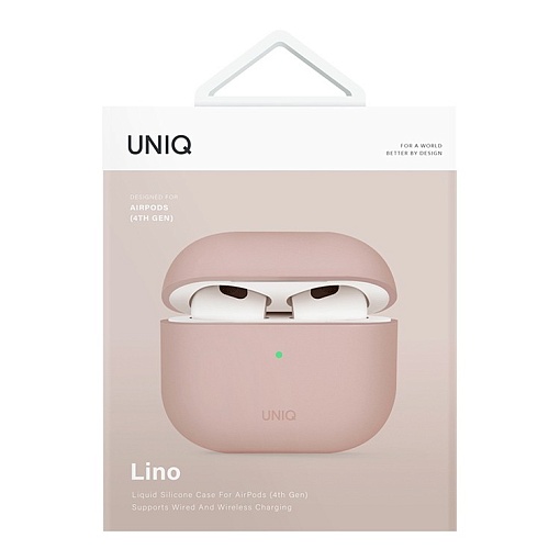 Чехол Uniq Lino Liquid silicone для AirPods 4