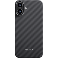Чехол PITAKA Ultra-Slim Case для iPhone 16 Plus, черный/серый (KI1601MA)