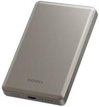 Внешний аккумулятор EnergEA Alupac Air 10000mAh MagSafe 15W, серый (Natural Titanium) AP-AIR10K-NAT