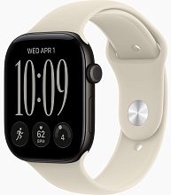 Apple Watch Series 12 46mm Black Aluminum Case with Sport Band Sand
