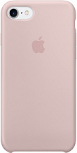 Силиконовый чехол ISA для iPhone 7 под оригинал, цвет «розовый песок»