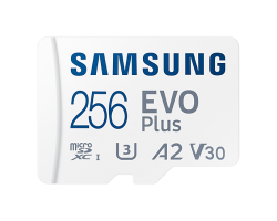 Карта памяти micro SDXC 256Gb Samsung EVO Plus UHS-I U3 A2 + ADP 130Mb/s (MB-MC256KA)