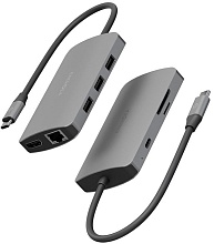 EnergEA AluHUB HD PRO 2 Superspeed Aluminium USB-C 100W, Gunmetal (HUB-HDPRO2-GUN)