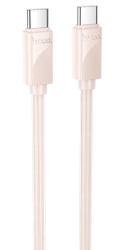 Кабель Hoco X114 Type-C to Type-C 60W 1м, розовый