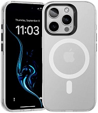 Чехол силиконовый Benks Lucid Armor Case с MagSafe для iPhone 16 Pro Max, прозрачный матовый