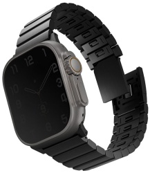 Ремешок Uniq Strova MAG Strap Link Steel для Apple Watch 42/44/45/49мм, черный