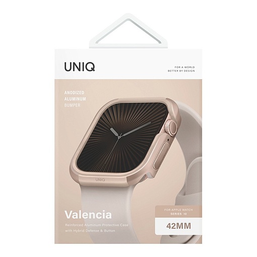 Чехол Uniq Valencia aluminium для Apple Watch Series 10 42mm
