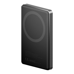 Внешний аккумулятор EnergEA  AluPac 10000 mAh MagSafe 15W, черный (Gunmetal Black) AP-10KQH-GUN
