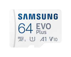 Карта памяти micro SDXC 64Gb Samsung EVO Plus UHS-I U1 A1 + ADP 130Mb/s (MB-MC64KA/MC64SA)