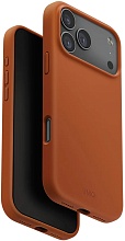 Чехол Uniq LINO с MagSafe для iPhone 17 Pro Max, оранжевый (IP6.9P(2025)-LINOMSORG)