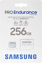 Samsung PRO Endurance microSDXC 256 ГБ Endurance UHS-I U3 V30 + ADP, (MB-MJ256KA/APC)