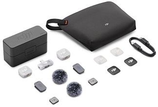 Микрофон DJI Mic Mini 2 (2 TX + 1 Mobile RX + Charging Case), серый