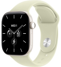 Apple Watch Series 12 46mm Pearl White Ceramic Case with Sport Band Pale Succulent