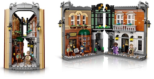 Конструктор LEGO Icons Шерлок Холмс: Книжный уголок