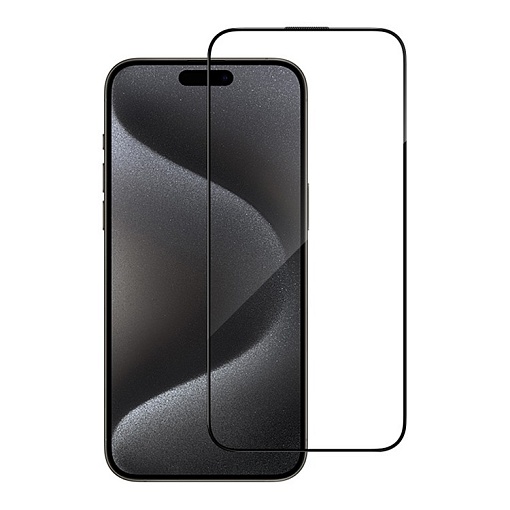 Защитное стекло BlueO Large arc Anti-Dust Anti-Static (3D-эфф. с защ. сеткой) для iPhone 15 Pro