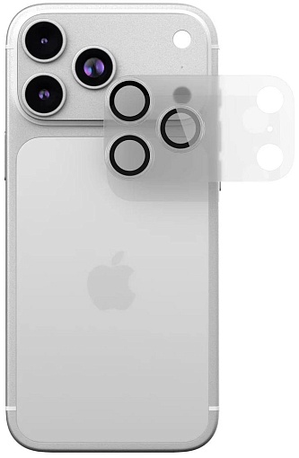 Защитное стекло VLP для камеры iPhone 17 Pro Max, с черной рамкой