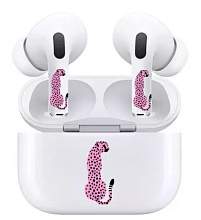Набор наклеек VLP для наушников и зарядного кейса AirPods Pro/Pro2, pink cheetah (1141078)