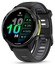 Garmin Forerunner 970 Carbon Gray DLC Titanium with Black Case and Black/Translucent Whitestone Band (010-02969-00)