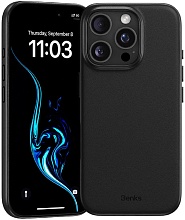 Чехол из экокожи Benks VitaPro Protective Case с MagSafe для iPhone 16 Pro, черный (C.K.QY.AP.BK.A065)