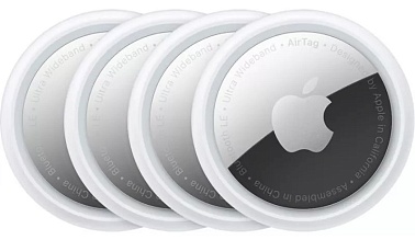 Apple AirTag (2026) 4 pack, белый/серебристый (MFEA4)