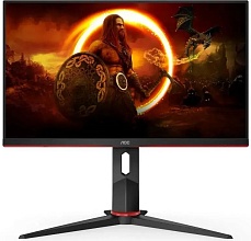 AOC Gaming 24G2ZU, черный/красный