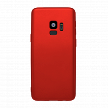Чехол Deppa Case Silk для Samsung S9 (красный металлик)