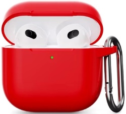 Силиконовый защитный чехол для AirPods 4, красный (Red)
