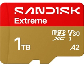 Карта памяти SanDisk Extreme microSDXC 1 ТБ (SDSQXH9-1T00-GZ6MA)