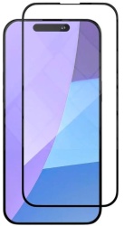 Защитное стекло VLP Corning S-Glass для iPhone 15 Pro Max, с черной рамкой (1065002)