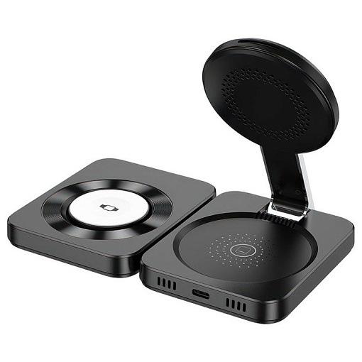 Зарядная станция Hoco CQ11 3в1 Folding magnetic wireless fast charger