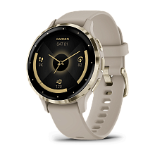 Смарт-часы Garmin Venu 3S  "французский серый" с золотистым безелем (010-02785-02)