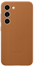 Чехол Samsung Galaxy S23 Leather Case EF-VS911LAEGRU, бежевый