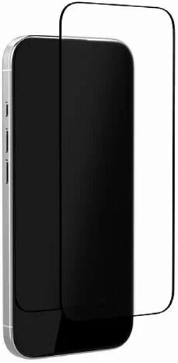 Защитное стекло VLP M-Glass 2.5D для iPhone 16 Pro/17/17 Pro с черной рамкой