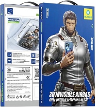 Защитное стекло BlueO 3D Invisible Airbag для iPhone 16 Pro/17/17 Pro (INVISIBLE-6.3)
