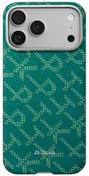 Чехол Pitaka Monogram Ultra-Slim Case для iPhone 17 Pro, зелено-золотой (KI1701PTK)