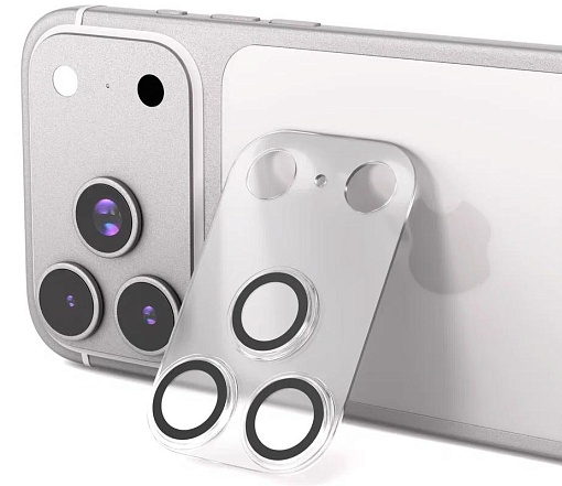 Защитное стекло VLP для камеры iPhone 17 Pro Max, с черной рамкой