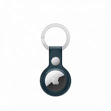 Кожаный брелок Apple для AirTag Leather Key Ring Baltic Blue (MHJ23ZM/A)