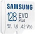 Карта памяти microSDXC UHS-I Samsung EVO Plus 128 ГБ, 160 МБ/с, Class 10, MB-MC128SA/EU, переходник SD