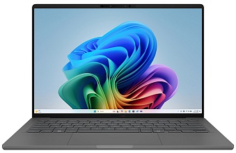 ZenBook A14 UX3407RA-QD038W (Qualcomm Snapdragon X Elite X1E-78-100, Qualcomm Adreno) 32ГБ, 1000ГБ, Windows 11 Home, серый (90NB16G2-M00360)
