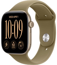 Apple Watch Series 12 46mm Light Gold Aluminum Case with Sport Band Olive