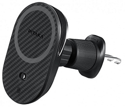 Автомобильный держатель PITAKA MagEZ Car Mount Pro 2 Vent с беспроводной зарядкой (CM2303N)