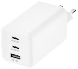 Сетевое зарядное устройство uBear Wall charger Bridge 100Вт, белый