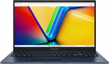 Ноутбук Asus Vivobook 15 X1504VA-BQ4055 15.6" (Intel Core 5 120U, Intel Graphics) 16ГБ, 512ГБ SSD, noOS, синий (90NB13Y1-M01PX0)