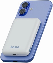 Внешний аккумулятор с беспроводной зарядкой EnergEA Bazic GoPower SNAP 5K 15W +С 20W +AW, голубой