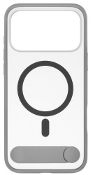 Чехол uBear Stand 360° Mag Case с MagSafe для iPhone 17 Pro Max (силикон, софт-тач), серый (CS588GR69PST-I25M)