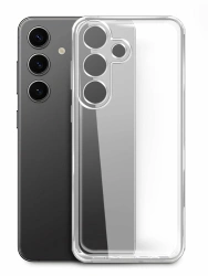 Силиконовый чехол для Samsung Galaxy S24, прозрачный