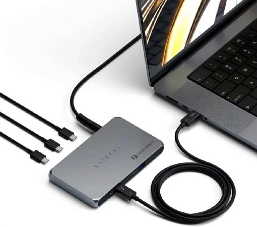 Адаптер Satechi Thunderbolt 4 Slim Hub