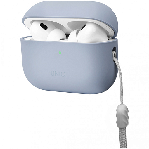 Чехол + карабин UNIQ Lino Liquid silicone для AirPods Pro 2